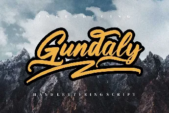 Gundaly font