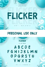 Flicker font