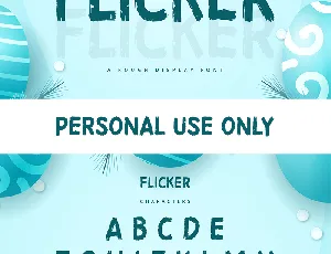 Flicker font