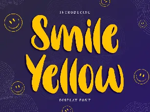 Smile Yellow - Personal Use font