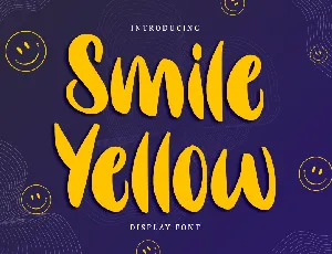 Smile Yellow - Personal Use font