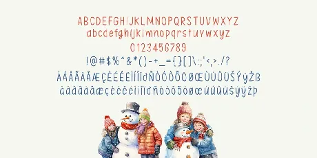 Wintery Christmas font