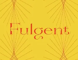 Fulgent font