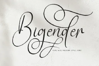 Bigender font