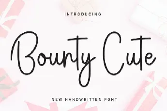 Bounty Cute Script font