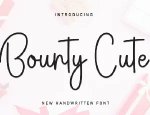 Bounty Cute Script font