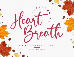 Heart Breath font