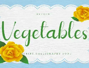 Vegetables font
