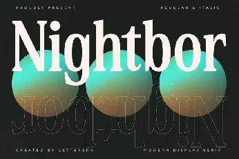 Nightbor font