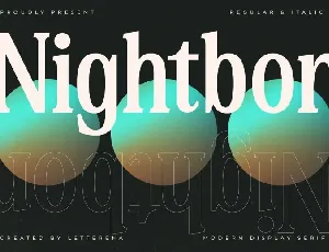 Nightbor font