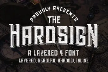 Hardsign Display font