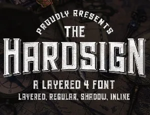 Hardsign Display font