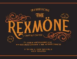 REXMONE Typeface font