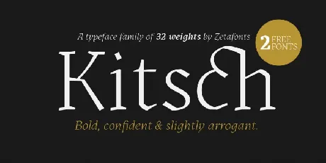 Kitsch Serif Family font