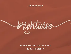 Brightwise Demo font