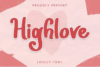 Highlove -Personal Use font