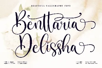 Benttaria Delissha font