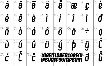 Ruler font