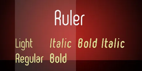 Ruler font