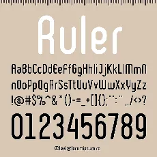 Ruler font