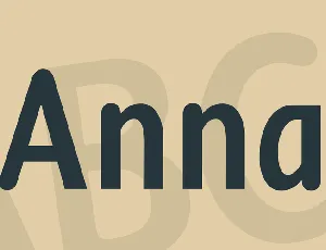 Anna font