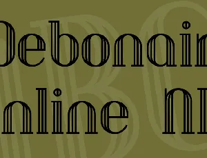 Debonair Inline NF font