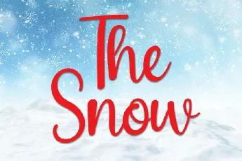 The Snow Script font