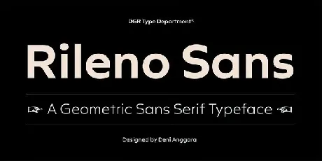 Rileno Sans Family font