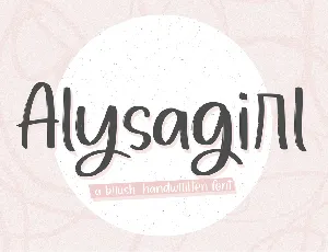 Alysagirl font