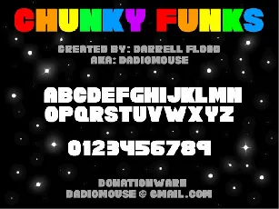 Chunky Funks font