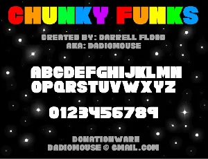 Chunky Funks font