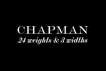 Chapman font