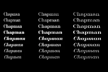 Chapman font