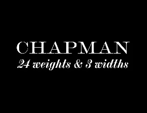 Chapman font