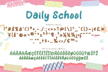 Daily School Demo font