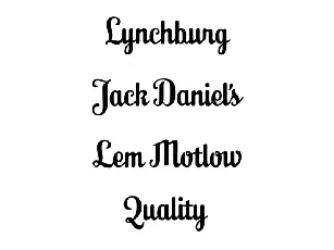 Lynchburg Script font