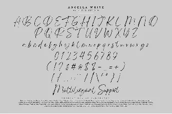 Angella White font