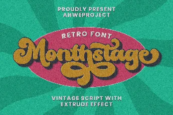 Monthstage font