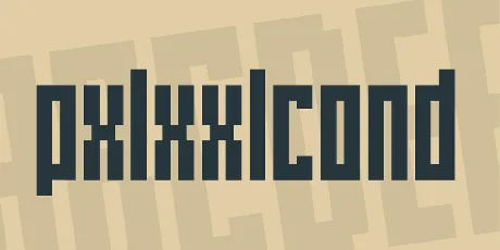 pxlxxlcond font