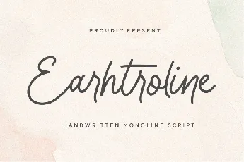 Earhtroline font