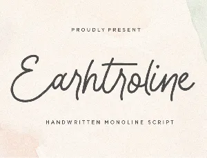 Earhtroline font