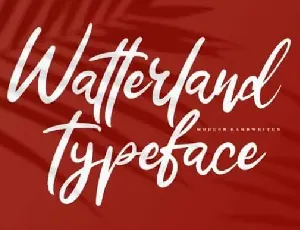 Watterland Script font