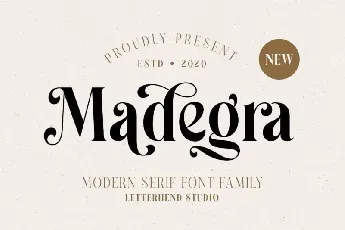 Madegra Serif font