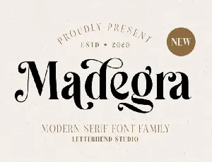 Madegra Serif font