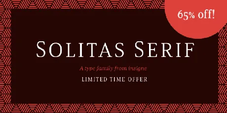 Solitas Serif Family font