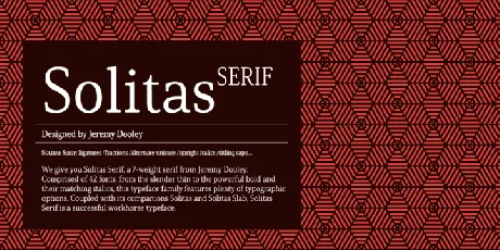 Solitas Serif Family font