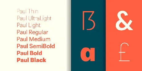 Paul Grotesk Typeface font