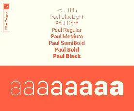 Paul Grotesk Typeface font