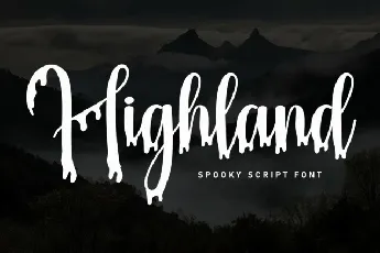 Highland Handwritten Typeface font