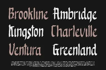 Blackthorn Free font